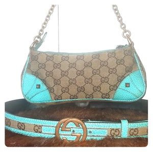 Gucci bag and belt